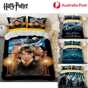 Harry Potter Quilt Duvet Doon Cover Set Bedding Soft Kid Single Double Queen AU - Picture 1 of 12