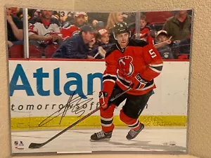 Adam Larsson Signed New Jersey Devils 16x20 Photo Fanatics A726974 - Picture 1 of 4