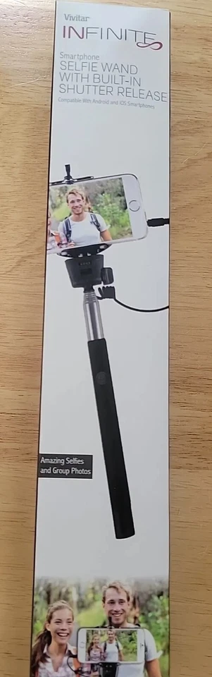 Vivitar Infinite Smartphone Selfie Wand With Built-in Shutter Release