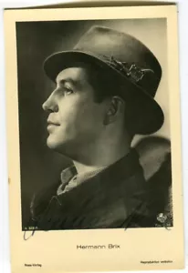 Postcard Hermann Brix, film, autograph, original signed Ross card 1950s - Picture 1 of 3