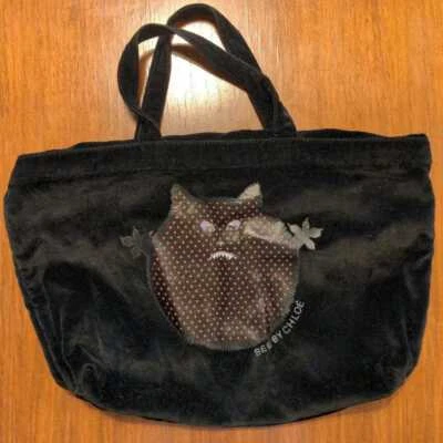 Bolso de Mano See By Chloe Logo Gamuza Negro para Mujer USADO DE JAPÓN Foto 1 de 4