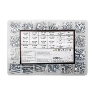 Nuts and Bolts Set 1080 Pcs M3 M4 M5 M6, Countersunk Screws Bolts - Picture 1 of 10