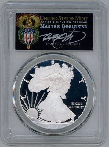 2018 W PROOF SILVER EAGLE PCGS PR70 DCAM CLEVELAND TORCH FIRST DAY ISSUE FDI Cover