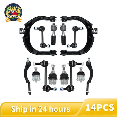 14Pcs Front Control Arms Tie Rods Ball Joint for 2004-2007 Chevrolet Trailblazer - Image 1 of 4