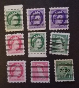 PRECANCEL - Bar Cancellation Canada Stamp  Lot Used T8415 - Picture 1 of 1