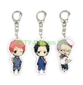 Set of 3 Blue Exorcist Anime Acrylic Keychain Ryuuji Suguro, Renzou Shima, Miwa - Picture 1 of 2