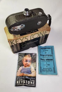Cámara de película Keystone K-8 de colección de 8 mm con caja original y manual - Imagen 1 de 6