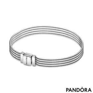 New Genuine Authentic Pandora Reflexions Multi Snake Chain Bracelet 597943-15cm - Picture 1 of 7