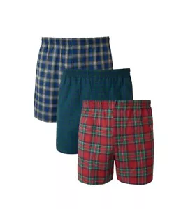 Hanes Herren weiche & atmungsaktive Komfort Flex etikettlose Boxershorts 3er-Pack - Größe auswählen - Bild 1 von 7