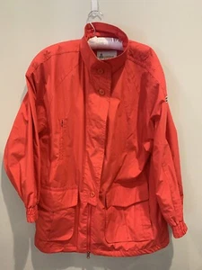 Vintage London Fog Red Gold Jacket Sz Medium Regular Light Weight Gold Navy RARE - Picture 1 of 12