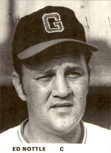 1974 Gastonia Rangers TCMA #15 Ed Nottle - NM Baseball Card