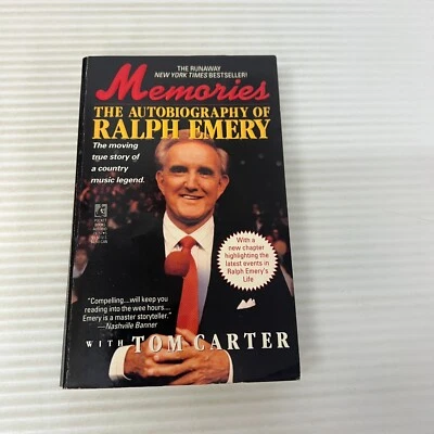 Memories The Autobiography of Ralph Emery Paperback from Pocket Books 1992 Foto 1 de 4