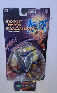 HASBRO 1999 vintage BEAST WARS BIOCOMBAT TRANSFORMERS blister PREDACON SCAREM - Picture 1 of 4
