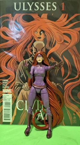 Marvel Legends MEDUSA WALGREENS EXCLUSIVE + GREAT COMIC ULYSSES CIVIL WAR II # 1 Cover