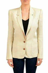 Viktor & Rolf 100% Ramie Beige Women's Two Button Blazer US S IT 40 - Picture 1 of 4