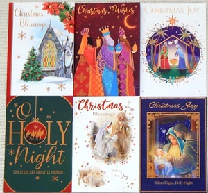 Religiöse Weihnachtskarten 6 religiöse Segnungen bei Weihnachten Karten 6er-Pack/R4 - Bild 1 von 19