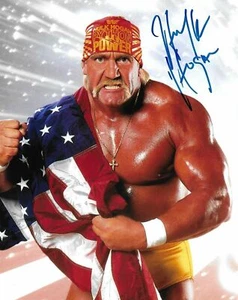 Hulk Hogan WWE WWF Wrestler handsigniert 8 x 10 Hochglanz Foto Reproduktion - Bild 1 von 1