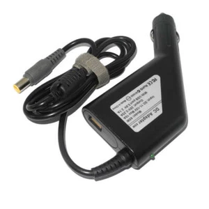 65W Laptop Car Charger Adapter w/USB For Lenovo IBM Thinkpad Notebook Mini Dock - Picture 1 of 8