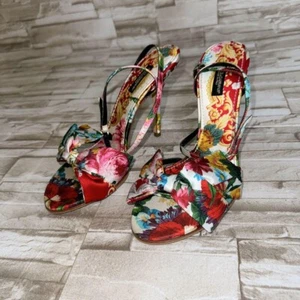 Dolce & Gabbana Multicolor Sandals Women's Shoes US7.5 Italy From Japan - Picture 1 of 10