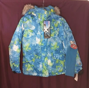 Zero Xposure Snowboardmantel & Stirnband türkis & grün Größe L 10 NEU mit Etikett - Bild 1 von 8