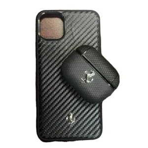 iPhone 11, 11 Pro, 11 Pro Max Carbon Fiber Case Mercedes Ferrari Bentley Jaguar - Picture 1 of 15