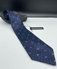 Pierre Cardin Couture Collection Men's 100% Silk Tie ~ Blue ~ Geometric ~ Italy!