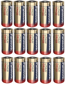 15 BATTERIE CR123 3V LITIO PANASONIC PILE LITHIUM CR123A 123 CR17345 PHOTO POWER - Foto 1 di 2