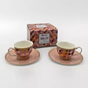 Maxwell & Williams Teas and C's Kasbah Demi Cup & Saucer Set Of 2 Boxed - Picture 1 of 10