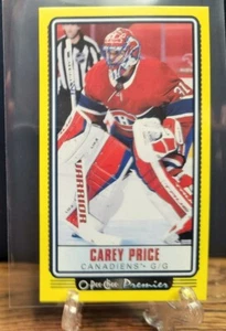 2021/22 OPC O-Pee-Chee CAREY PRICE PREMIER YELLOW BORDER TALLBOYS Card #P-5 - Picture 1 of 2