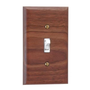 Switchplate Walnut Single Toggle | Renovator's Supply - Picture 1 of 2
