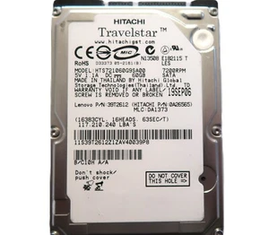 Hitachi HTS721060G9SA00 0A26565 DA1373 (11S3) Thailand 2.5" 60gb Sata 19SEP06 - Picture 1 of 1