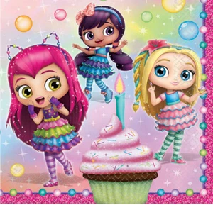 LITTLE CHARMERS Birthday Party lunch dinner PAPER NAPKINS 16pc Hazel Posie + - Picture 1 of 1