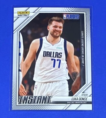 2021-22 Panini Instant Luka Doncic NBA PLAYOFFS 1/219 SP Mavericks #218 🔥 - Image 1 of 2