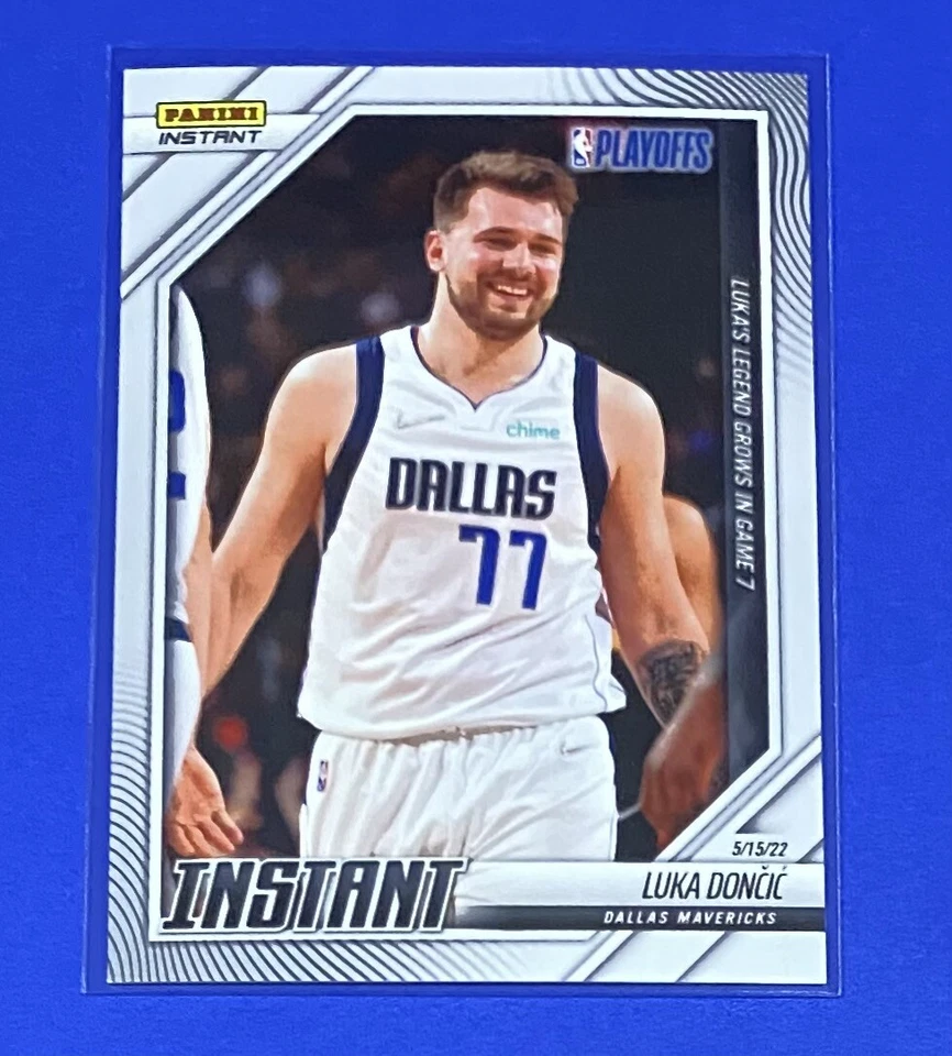 2021-22 Panini Instant Luka Doncic NBA PLAYOFFS 1/219 SP Dallas Mavericks #218 - Image 1 of 2