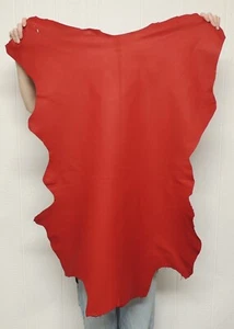 RED Buckskin Leather Hide for Native Crafts Purses SCA LARP Garb Clothing - Picture 1 of 24