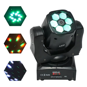 6 luces LED de cabeza móvil ojo de abeja luces de escenario RGBW Gobo DMX512 haz DJ discoteca - Imagen 1 de 12