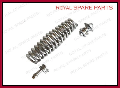 BSA M20 M21 Fork Girder Spring Chrome With Top & Bottom Fitting Nuts - Image 1 of 3
