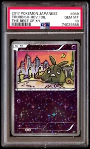 PSA 10 Gem Mint Trubbish 049/171 The Best of XY Reverse 2017 Japanese Graded - Picture 1 of 2