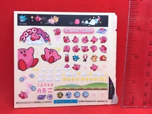 Kirby Super Star mini Sticker 3.5inch coro coro comic limited 2000 very rare - Picture 1 of 6