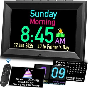 GOLOZA 7'' Digital Calendar Clock, Talking Clock with 10 Volumes, 6 Display - Picture 1 of 6