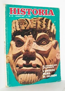 HISTORIA -ANNO 9- N. 93 - AGOSTO 1965 Cino del Duca UNA MASCHERA MAYA IN YUCATAN - Picture 1 of 3