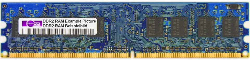 1GB Nanya DDR2-667 PC2-5300E 2Rx8 Unregistered Non-Reg ECC RAM NT1GT72U8PB0BY-3C - Image 1 of 1