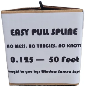 0,125 x 50' Schwarz Fenster Bildschirm Spline für mühelose Bildschirm Installation - Bild 1 von 3