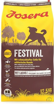 JOSERA Festival Premium Hunde Trockenfutter Adult 12,5kg | Lachs & Geflügel - Bild 1 von 4