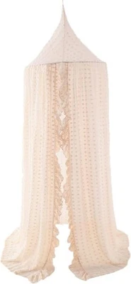 Toldo de cama para niños para niñas, beige cuna princesa 94,5 pulgadas,  Foto 1 de 4