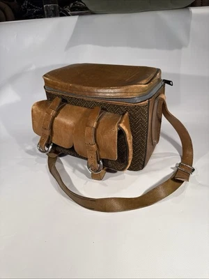 Bolso de Colección Belding Santa Cruze Series Cali Sillín Cuero y Tweed Cámara - Hipster Foto 1 de 4