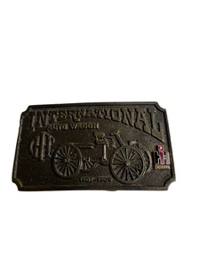 10K GoldInternational Harvester 30 Year Service Award Lapel Pin Ruby Buckle Belt - Picture 1 of 15