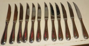 Coltello da bistecca acciaio inox Cuisinart Stratford 12 pezzi singolo cavo serrato Cina - Foto 1 di 16