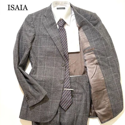 Isaia Men Suits XL  Setup Glen Check Gray Autumn/Winter 50 Limited Edition VHTF - Image 1 of 4