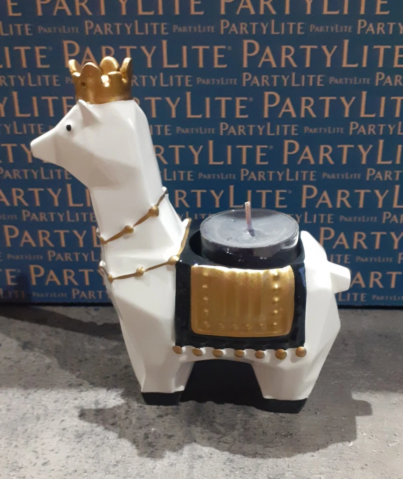 partylite porte bougie réchaud lama origami neuf - Photo 1/1